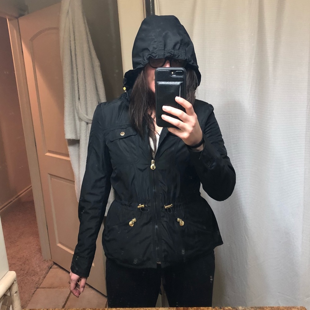 Laundry by Shelli Segal Peplum Rain Jacket